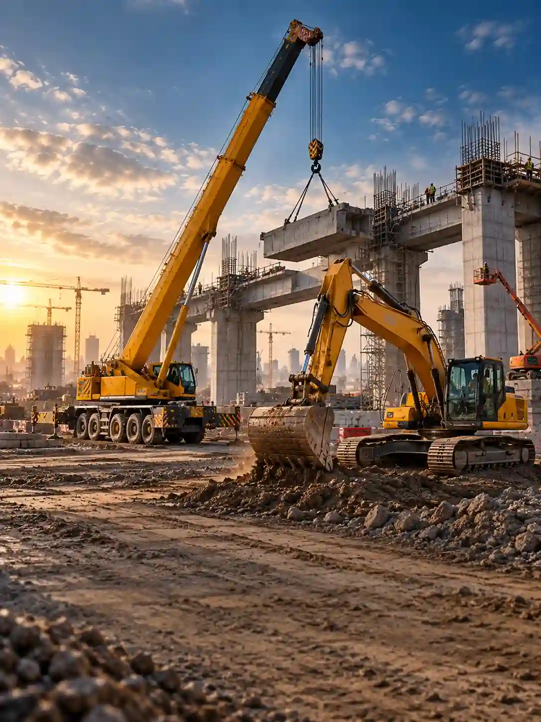 Construction excavator